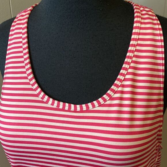 GAP Medium Tank Top Stripes Sports Bra Attached Stretch - Picture 2 of 6